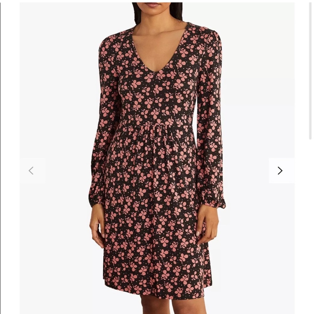 Boden Hattie Jersey Dress Clover Print